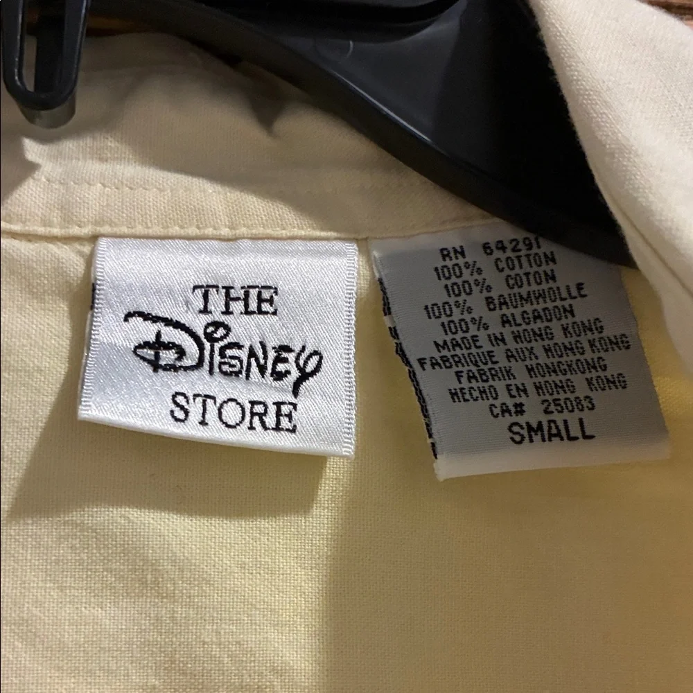 Vintage Disney Yellow Button Down Shirt with Winnie the Pooh - Picture 2 of 5